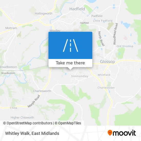 Whitley Walk map