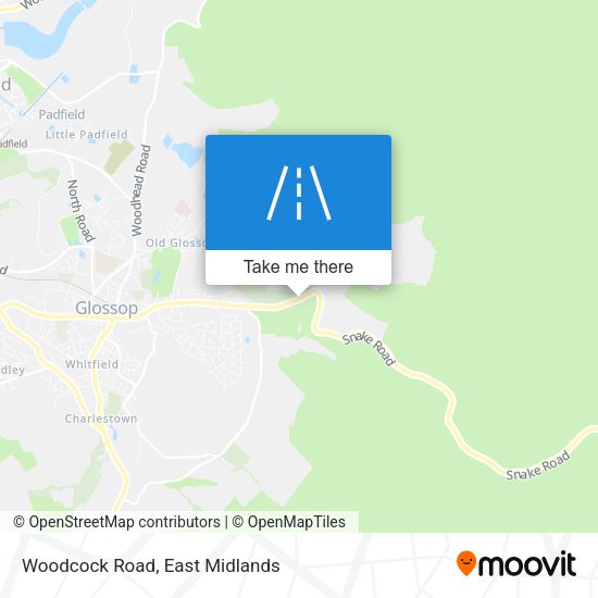 Woodcock Road map