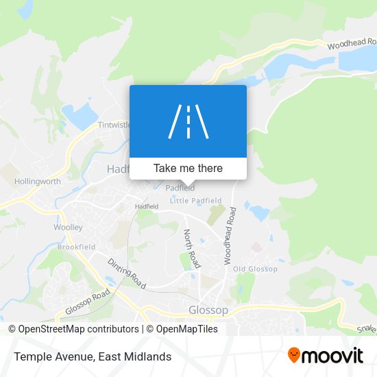Temple Avenue map