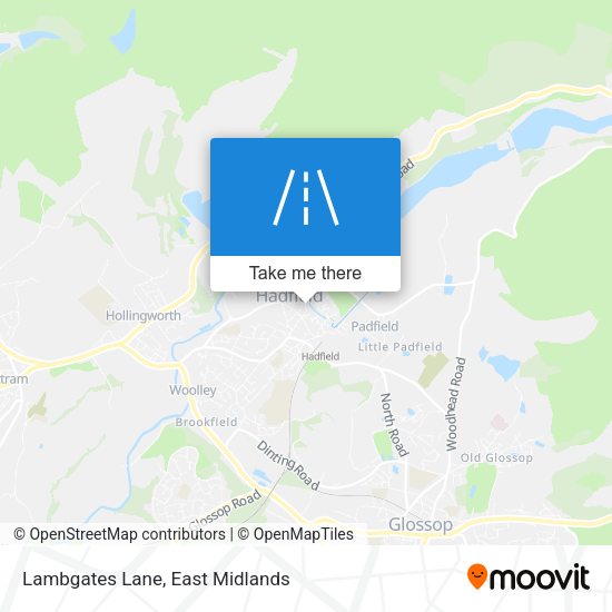 Lambgates Lane map