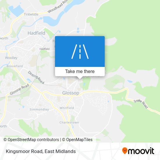 Kingsmoor Road map