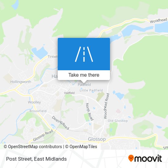 Post Street map