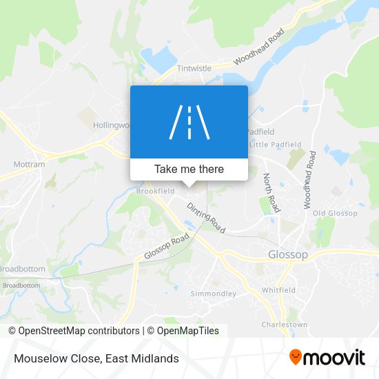 Mouselow Close map