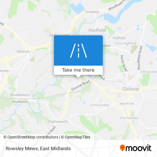 Rowsley Mews map