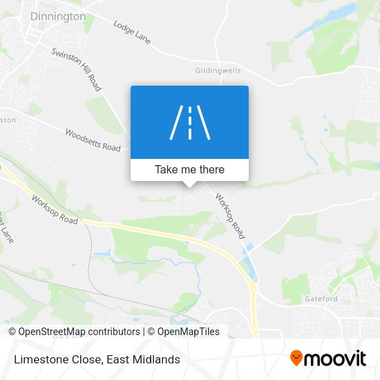 Limestone Close map