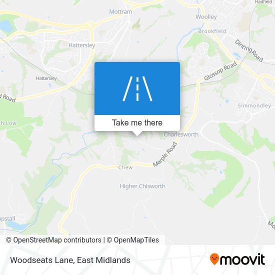 Woodseats Lane map