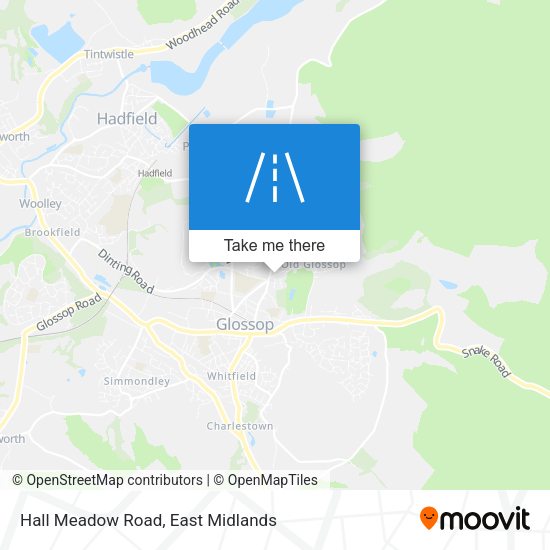 Hall Meadow Road map