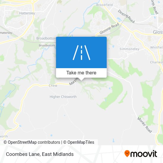 Coombes Lane map