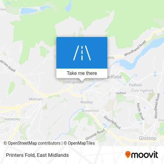 Printers Fold map