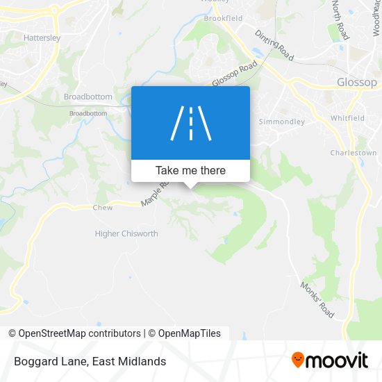 Boggard Lane map