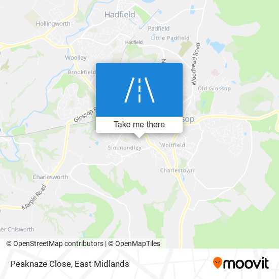 Peaknaze Close map