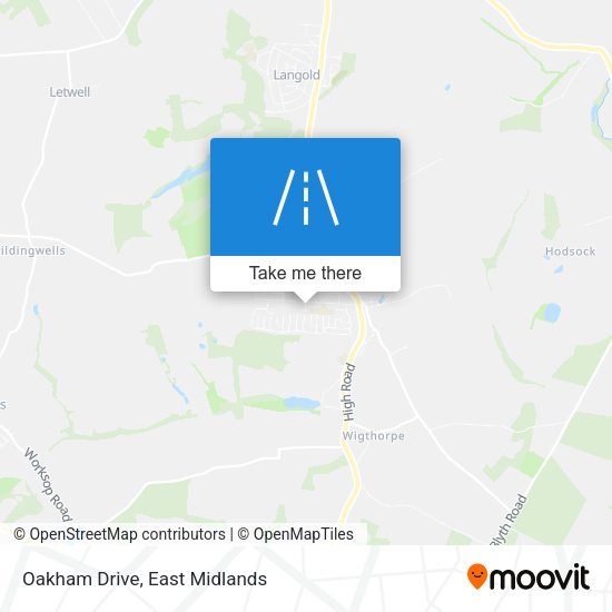 Oakham Drive map