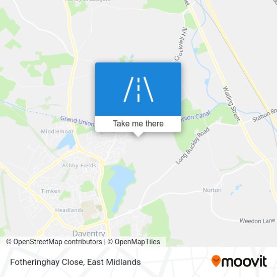 Fotheringhay Close map
