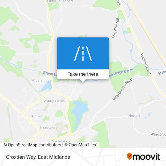 Croxden Way map