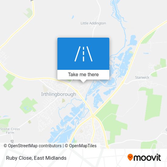 Ruby Close map