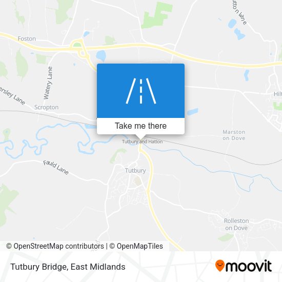 Tutbury Bridge map