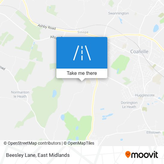 Beesley Lane map