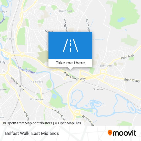 Belfast Walk map