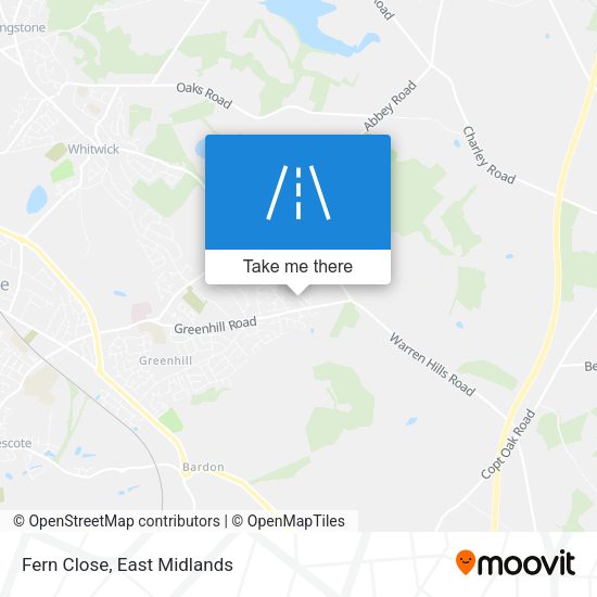 Fern Close map