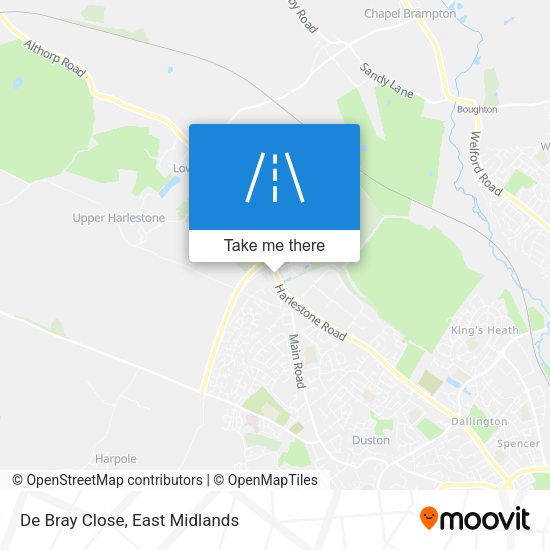 De Bray Close map