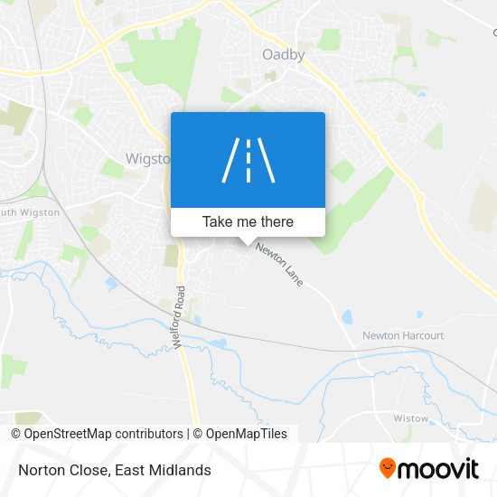 Norton Close map