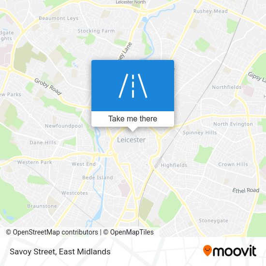 Savoy Street map