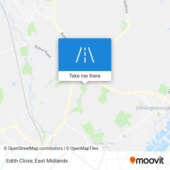 Edith Close map