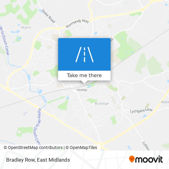 Bradley Row map