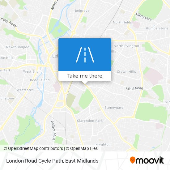 London Road Cycle Path map