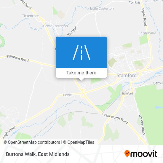 Burtons Walk map