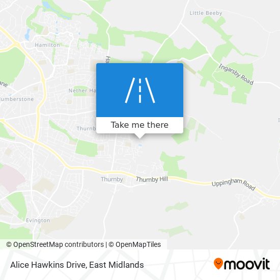 Alice Hawkins Drive map