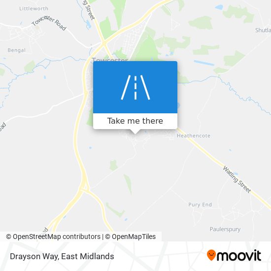 Drayson Way map