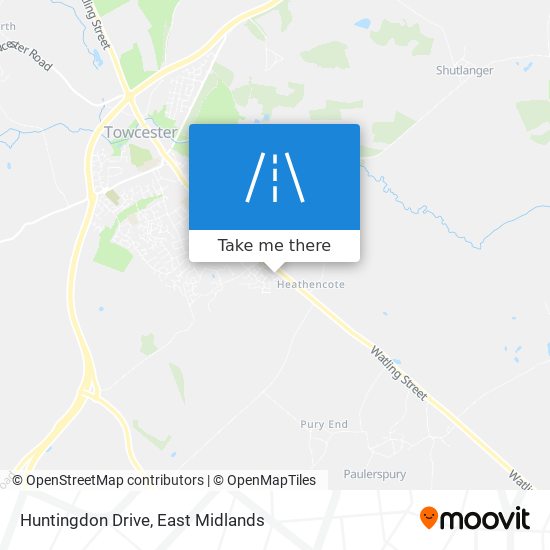 Huntingdon Drive map