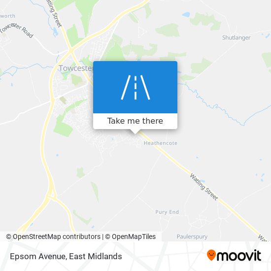 Epsom Avenue map