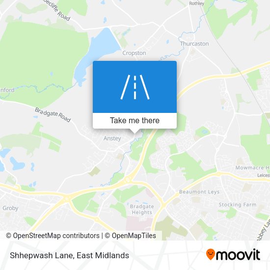 Shhepwash Lane map