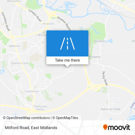 Mitford Road map