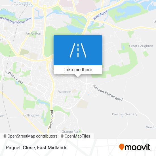 Pagnell Close map