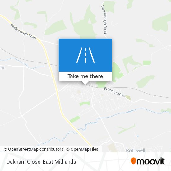 Oakham Close map