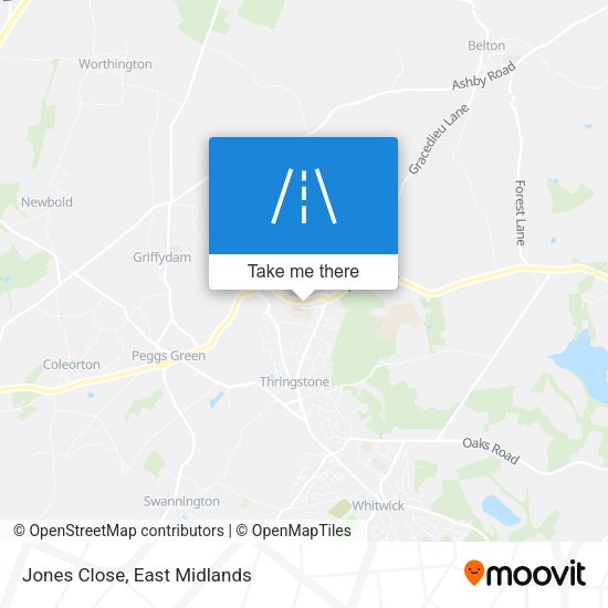 Jones Close map