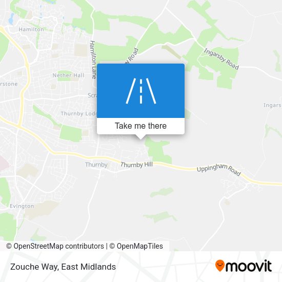 Zouche Way map