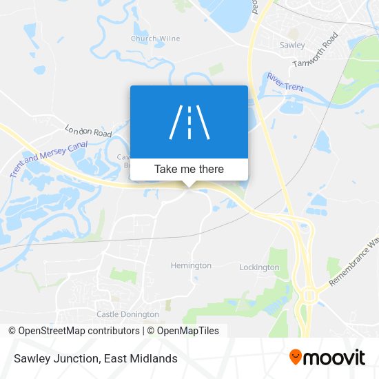 Sawley Junction map