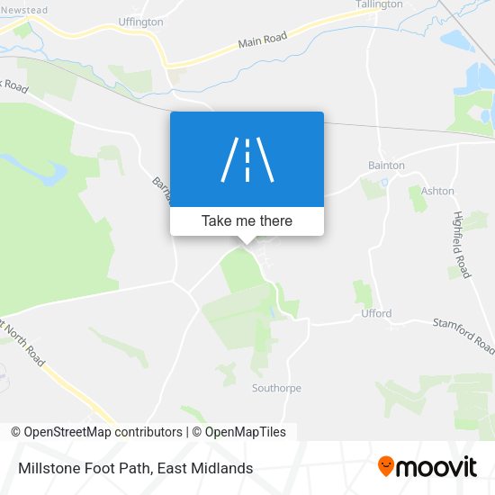 Millstone Foot Path map