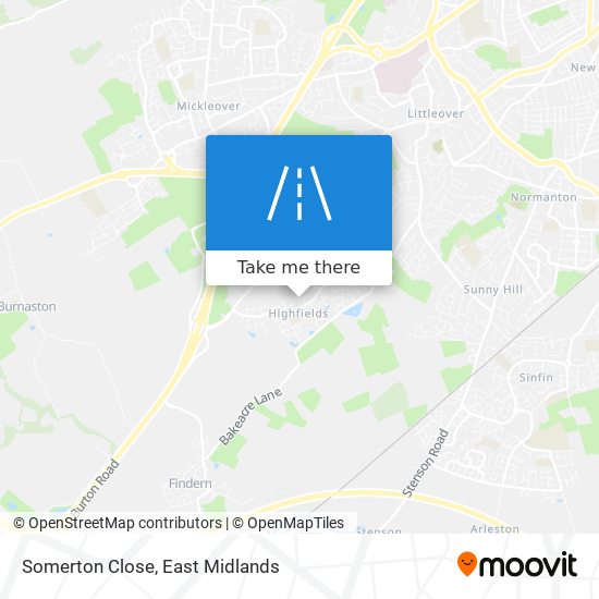 Somerton Close map