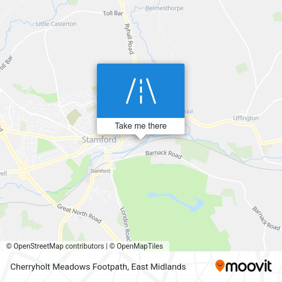 Cherryholt Meadows Footpath map
