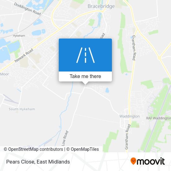 Pears Close map