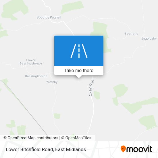 Lower Bitchfield Road map