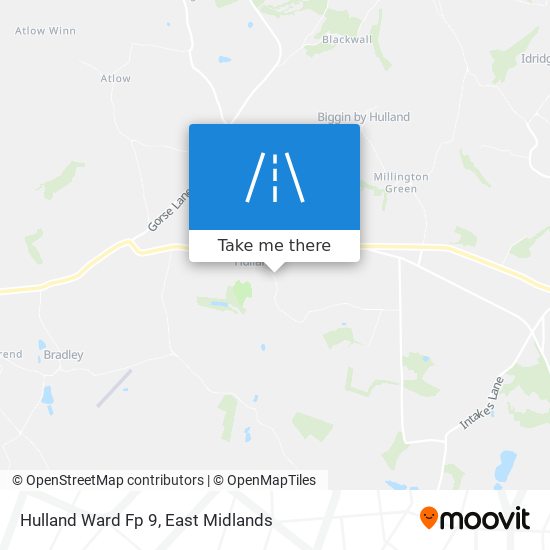 Hulland Ward Fp 9 map