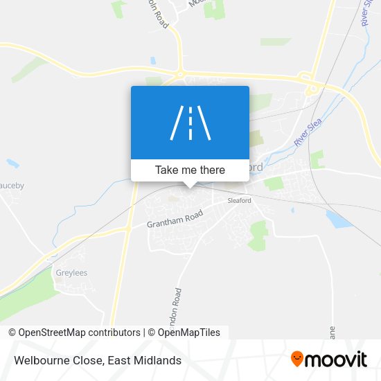Welbourne Close map