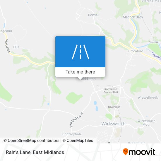 Rain's Lane map