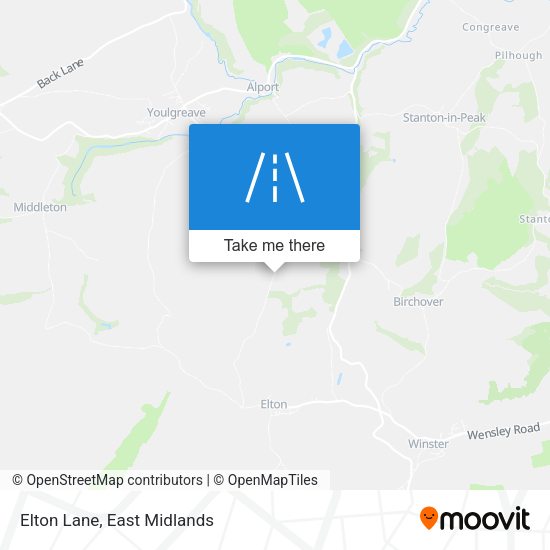Elton Lane map